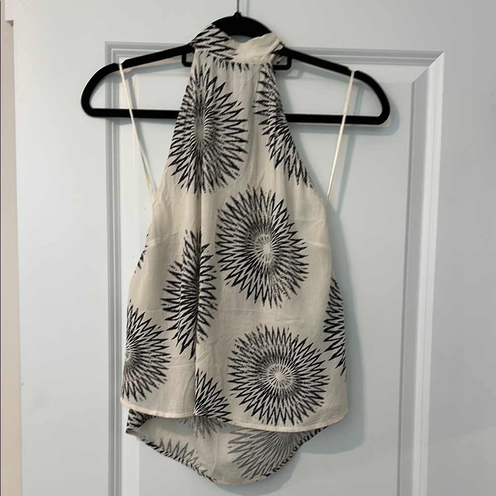 Billabong Black Asymmetrical Halter Tank Top